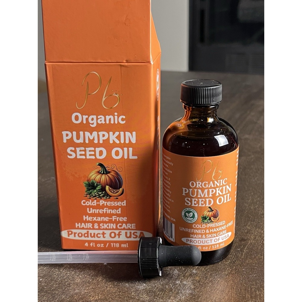 Organic Pumpkin Seed Oil, Cold Pressed, Hexane Free Hair & Skin Care